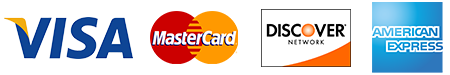 credit card logos accepted, Visa, Mastercard, Discover, American Express